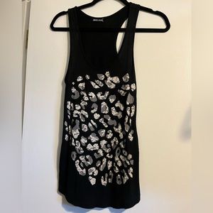 Leopard and Lace Racerback Shirt